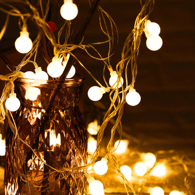Peekaboo Studio LED Lantern Ball String Lights - Flashing & Star Desig