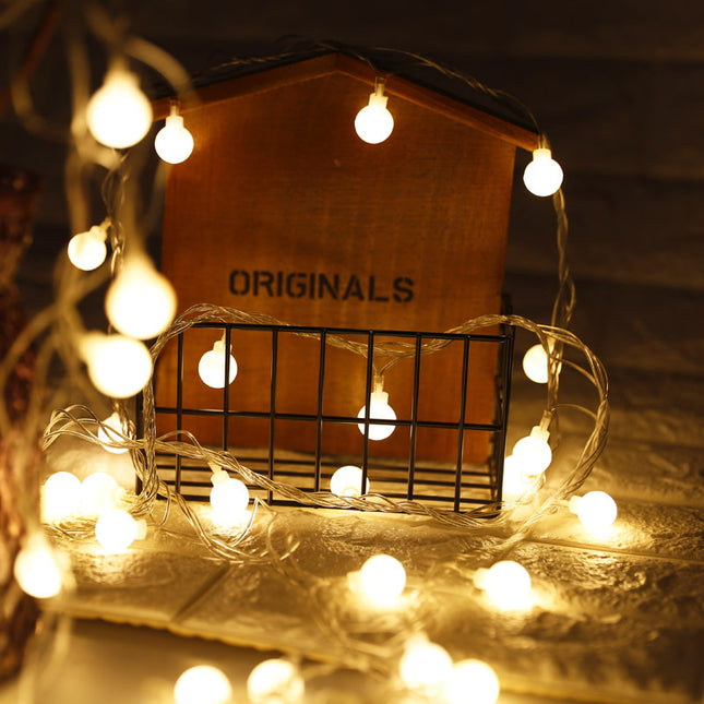 Peekaboo Studio LED Lantern Ball String Lights - Flashing & Star Desig
