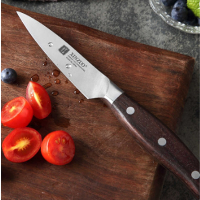 Imported Stainless Steel Fruit Knife — 3.5 Inch Pocket Knife for Kitchen Slicing (88mm Blade)
