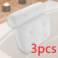 Air Mesh Bath Pillow for Tub, Spa & Jacuzzi – Head, Neck, Shoulder & Back Support