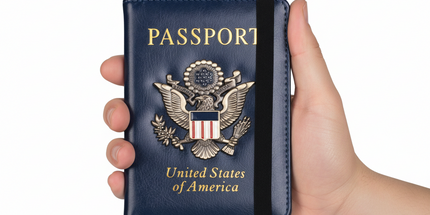 Antimagnetic Passport Holder And Bank Card Wallet PU Leather With ID Slot