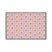 Pink Daisies Personalized Door Mat with Non-Slip Backing by Maison d'Elite