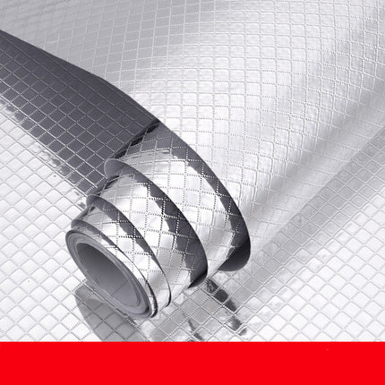 Oil And Moisture Proof Kitchen Cabinet Wallpaper Sticker Diagonal Plaid PVC