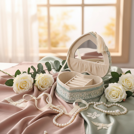Jewelry Box, Earrings, Ring Storage Box, Tissue Box