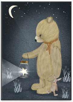 Nordic Mysterious Forest Cartoon Animal Bear Elephant Decorative Paint