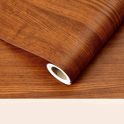 Wood Grain Self-Adhesive Wallpaper Roll — Peel & Stick Contact Paper
