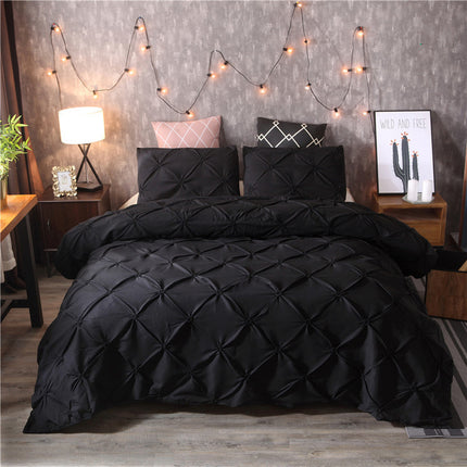 Peekaboo Studio Solid Color Duvet Cover Set - Soft, Durable Fabric