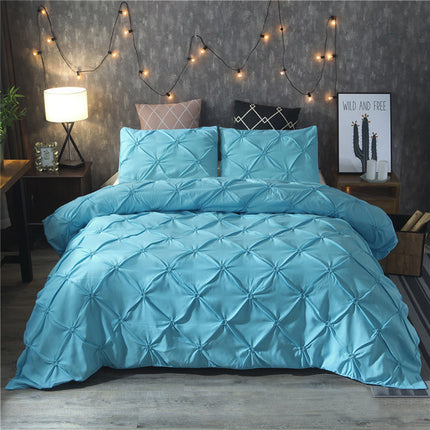Peekaboo Studio Solid Color Duvet Cover Set - Soft, Durable Fabric