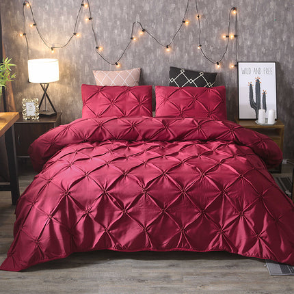 Peekaboo Studio Solid Color Duvet Cover Set - Soft, Durable Fabric