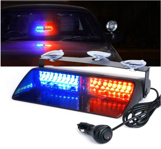 16 LED 12V Strobe Light With Suction Cup Multi Color Warning Light