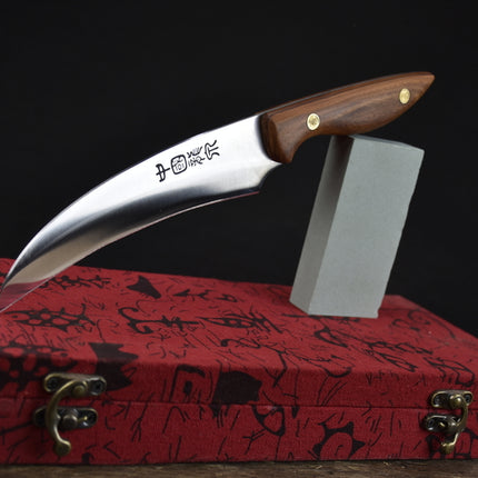 Fruit Paring Knife With Rosewood Handle And Brass Fittings 7Cr17MOV