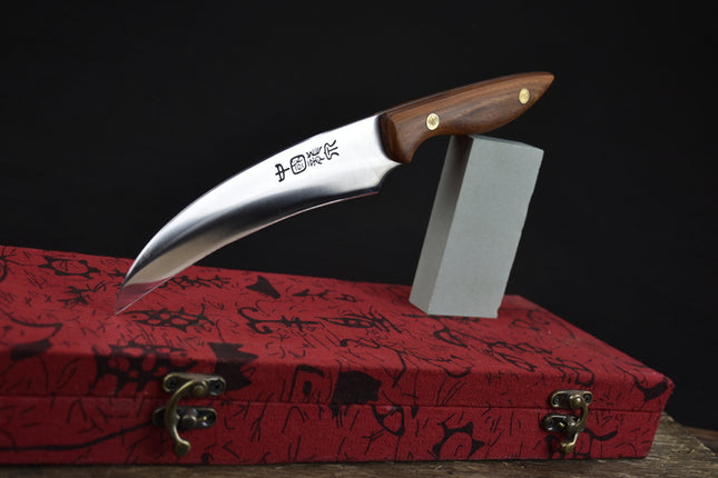 Fruit Paring Knife With Rosewood Handle And Brass Fittings 7Cr17MOV