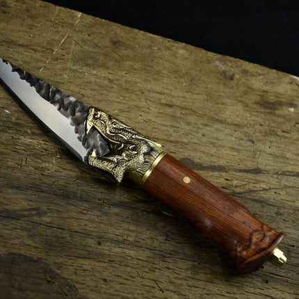 Chilong Small Boning Knife 7Cr17Mov Rosewood Handle Easy to Sharpen
