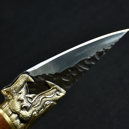 Chilong Small Boning Knife 7Cr17Mov Rosewood Handle Easy to Sharpen