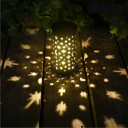 Solar Landscape Flood Light LED Black Outdoor 85x85x400mm