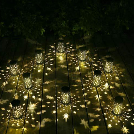 Solar Landscape Flood Light LED Black Outdoor 85x85x400mm