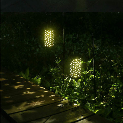 Solar Landscape Flood Light LED Black Outdoor 85x85x400mm
