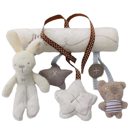 Peekaboo Studio Rabbit Music Bed - Soft Plush Fabric, Adjustable Volum