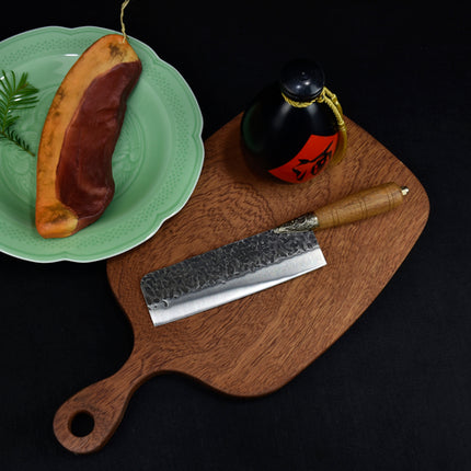 7Cr17Mov Small Kitchen Knife With Rosewood Handle And Copper Fittings 31cm