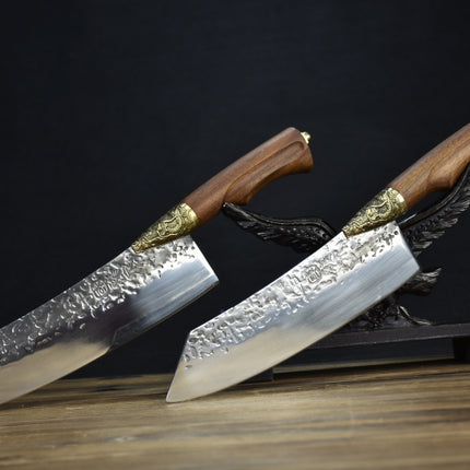 Rosewood Handle Kitchen Knife — 21 cm Blade in 7Cr17MOV Steel