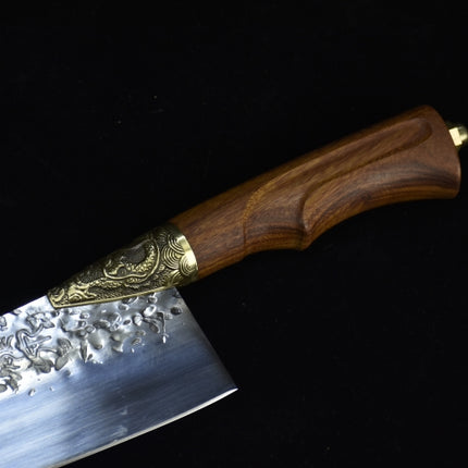 Rosewood Handle Kitchen Knife — 21 cm Blade in 7Cr17MOV Steel