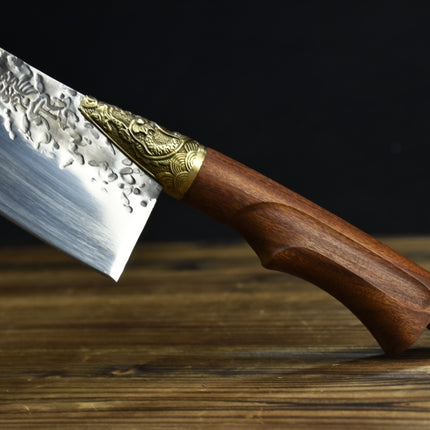 Rosewood Handle Kitchen Knife — 21 cm Blade in 7Cr17MOV Steel