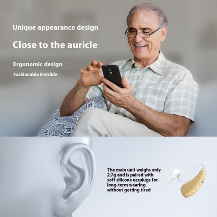 Peekaboo Studio BTE Digital Hearing Aid with Noise Reduction & Amplifi