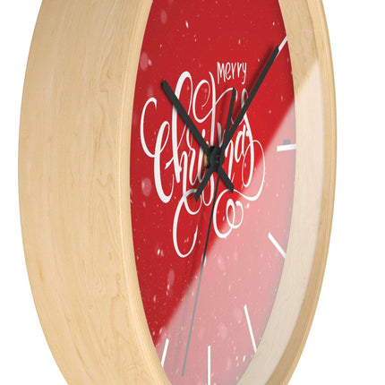 Elegant Holiday Clock with Exquisite Wooden Design by Maison d'Elite