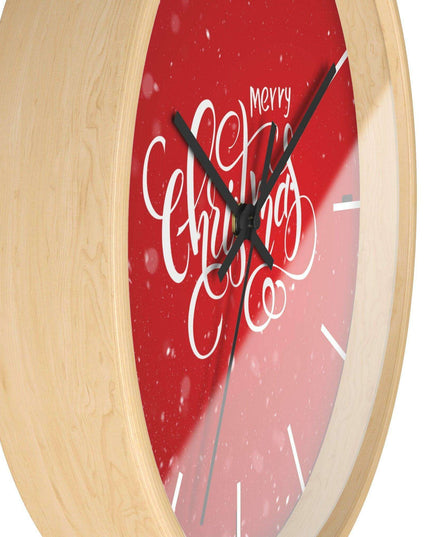 Elegant Holiday Clock with Exquisite Wooden Design by Maison d'Elite