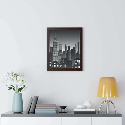 Eco-Chic Luxe Vertical Art Print with Sustainable MDF Frame