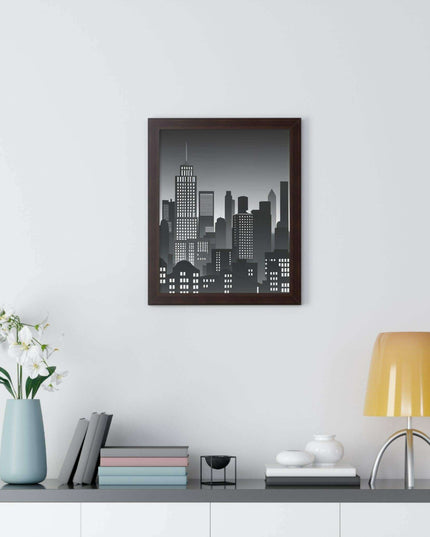 Eco-Chic Luxe Vertical Art Print with Sustainable MDF Frame