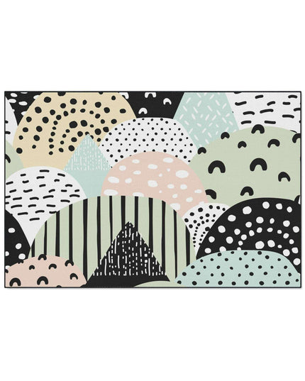 Chic Customizable Heavy Duty Polyester Floor Mat for Home Safety