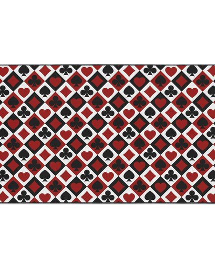 Customizable Elegant Black Border Non-Slip Polyester Area Rug