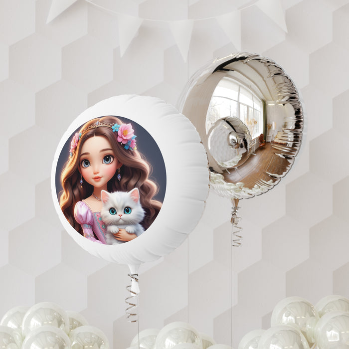 Luxurious Little Princess Floato Mylar Helium Balloon - Reusable, Waterproof, and Ideal for Special Occasions