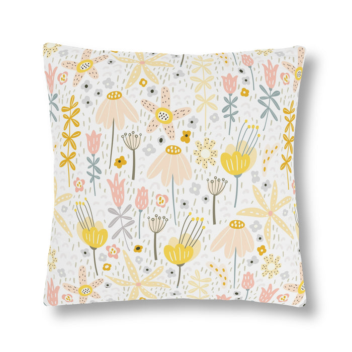 Outdoor Blossom-Printed Waterproof Polyester Cushions for Stylish Outdoor Living