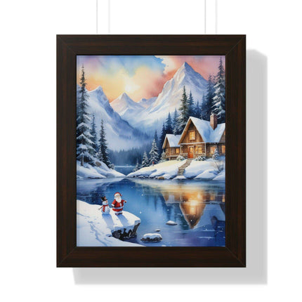 Sustainable Elegance: Eco-Friendly Fantasy Christmas Vertical Wall Art
