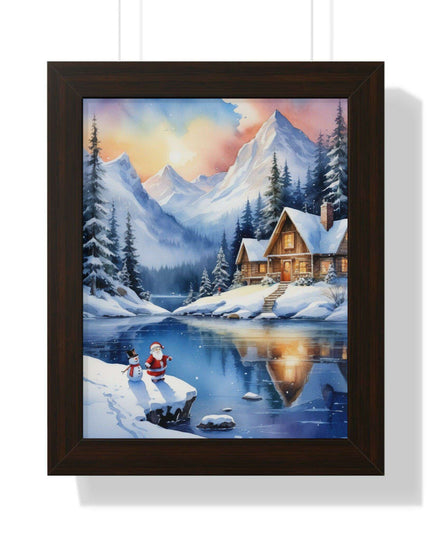 Sustainable Elegance: Eco-Friendly Fantasy Christmas Vertical Wall Art