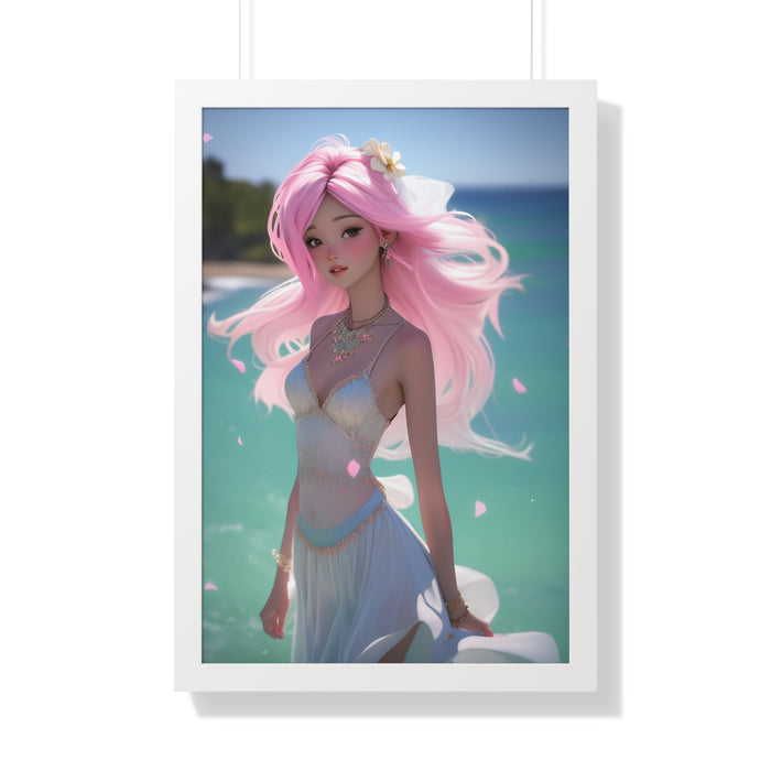 Eco-Friendly Mermaid Wall Decor with Sustainable Frame