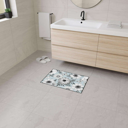 Elegant Floral Executive Area Rug with Enhanced Safety Features