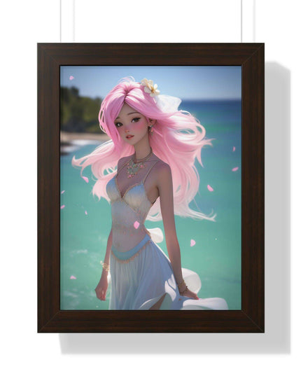 Eco-Conscious Mermaid Art Set with Sustainable Framing