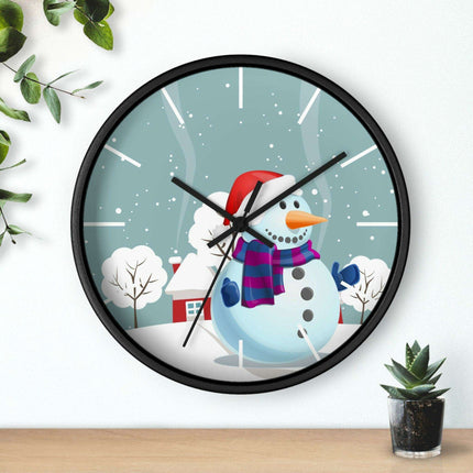 Elegant Wooden Framed Wall Clock - A Perfect Addition to Upscale Decor