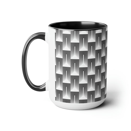 Elite Maison Two-Tone Coffee Mugs for Discerning Aficionados 15oz