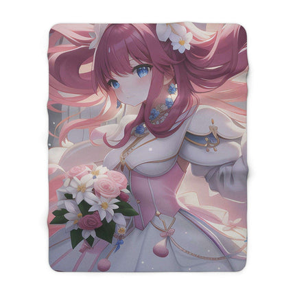 Anime Fantasy Tribal Plush Sherpa Blanket - Cozy Elegance for All Seasons
