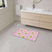 Chic Pink Daisy Personalized Area Rug with Non-Slip Backing - Luxurious Design