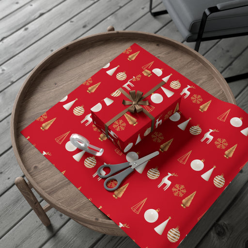 Exquisite 3D Chess Christmas Gift Wrap Paper - Made in the USA