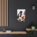 Elegant Black Framed Matte Canvas Art for Valentine's Day
