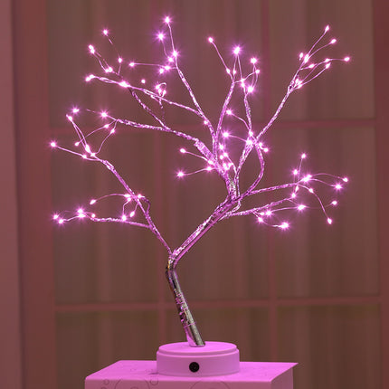 LED Pearl Tree Light USB Touch Night Light With 108 LEDs Christmas Decor