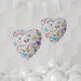 Elegant Matte Mylar Balloon Set - 11" Round and Heart-shaped
