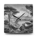 Naples Wall Clocks - Round and Square Shapes, Multiple Sizes | Vibrant Prints, Keyhole Hanging Slot