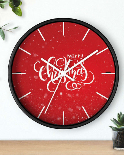 Elegant Holiday Clock with Exquisite Wooden Design by Maison d'Elite